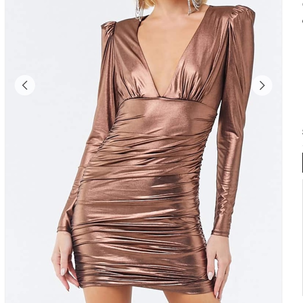 Metallic Mini Dress